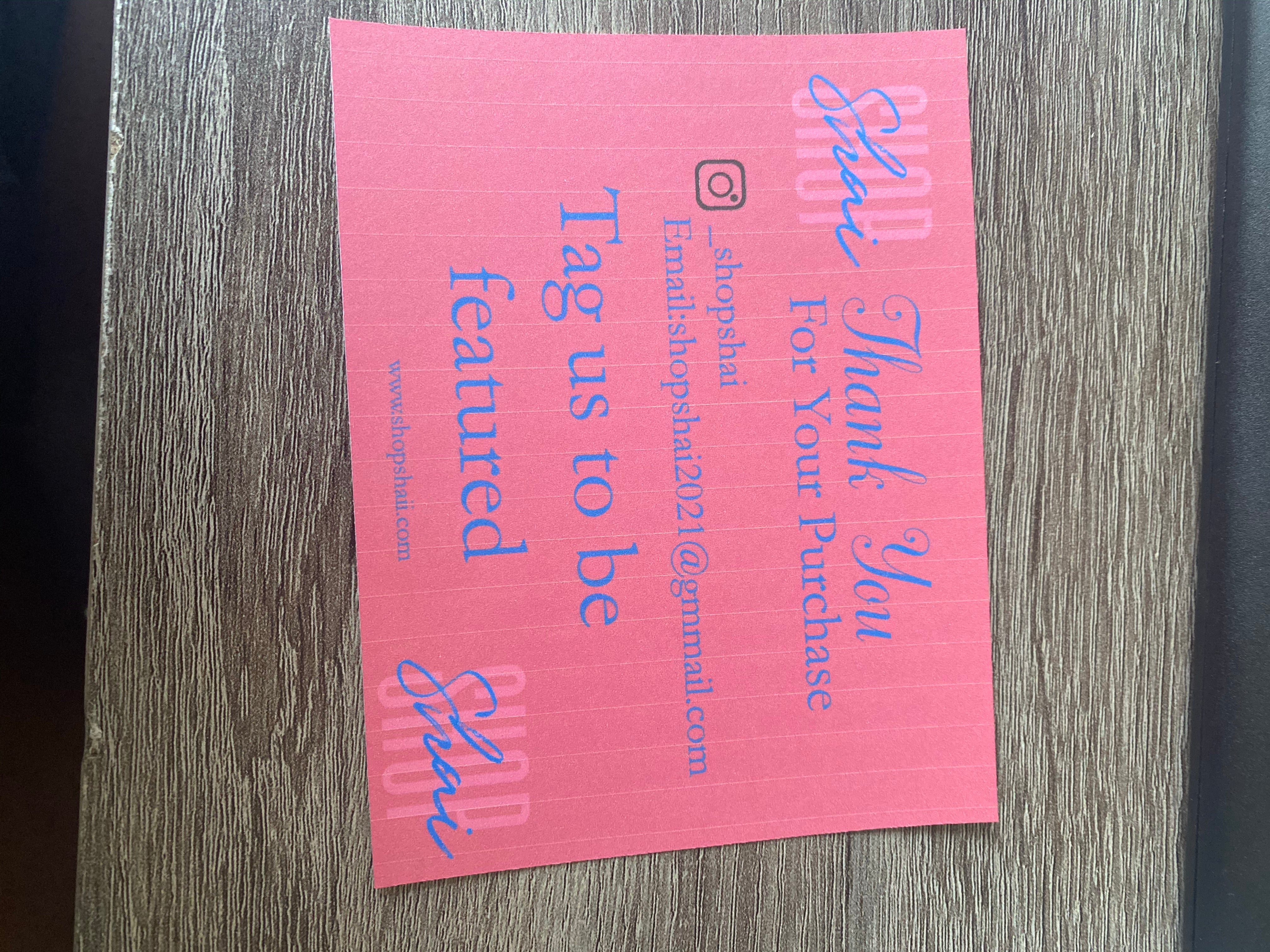 Business/Thank You Cards